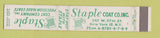 Matchbook Cover - Staple Coat Company New York City 10 Strike