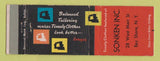 Matchbook Cover - Timely Men's Clothes Sonken Bay Shore NY