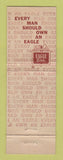 Matchbook Cover - Eagle Men's Clothes Bradford's Portland OR