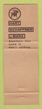 Matchbook Cover - Hart Schaffner Marx Men's Clothes Martin Morris Clinton IA
