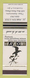 Matchbook Cover - Arrow Men's Clothes JL Fortin Trois Rivieres QC