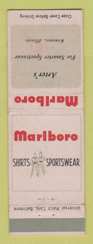 Matchbook Cover - Marlboro Men's Clothes Arter's Kewanee IL
