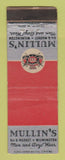 Matchbook Cover - Mullin's Men's Clothes Wilmington DE WORN