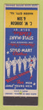 Matchbook Cover - Style Mart Men's Clothes CW Johnson Mason City IL