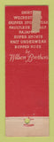 Matchbook Cover - Wilson Brothers Men's Clothes Paul Morgan Perry IA