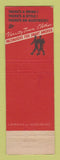 Matchbook Cover - Varsity Town Men's Clothes Viren Johnson Litchfield MN