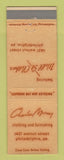 Matchbook Cover - Wall St Clothes Philadelphia PA Charles Murray