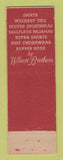 Matchbook Cover - Wilson Brothers Men's Clothes Miller's Jamaica NY