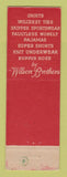 Matchbook Cover - Wilson Brothers Men's Clothes Paul Morgan Perry IA