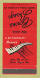 Matchbook Cover - Baron's Lounge San Francisco CA 30 Strike