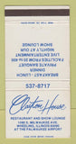 Matchbook Cover - Clayton House Restaurant Wheeling IL WEAR 30 Strike