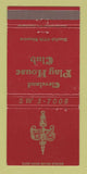 Matchbook Cover - Cleveland Play House Club OH WEAR 30 Strike