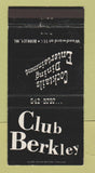 Matchbook Cover - Club Berkley MI 30 Strike