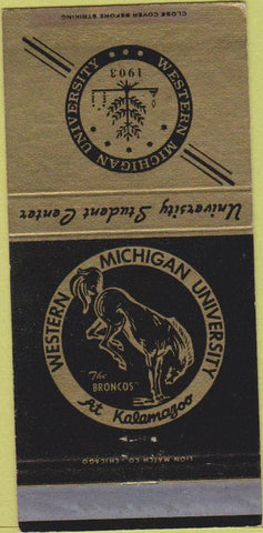 Matchbook Cover - Western michigan University Kalamazoo MI 30 Strike