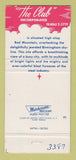 Matchbook Cover - The Club Birmingham AL 30 Strike
