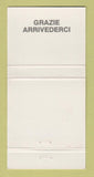 Matchbook Cover - Da Domenico Italian Restaurant McLean VA WEAR 30 Strike