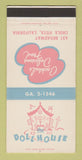 Matchbook Cover - Doll House Restaurant Chula Vista CA SAMPLE 30 Strike