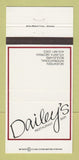 Matchbook Cover - Dailey's Restaurant Bar Atlanta GA 30 Strike