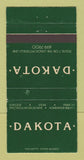 Matchbook Cover - Dakota Restaurant Lenox Pittsfield MA WEAR 30 Strike