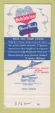 Matchbook Cover - Belle Isle Inn St Ignace MI 30 Strike