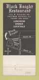 Matchbook Cover - Black Knight Restaurant Hoffman Estates IL 30 Strike