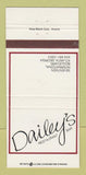Matchbook Cover - Dailey's Restaurant Bar Atlanta GA 30 Strike