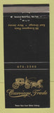 Matchbook Cover - Carriage Trade East Orange NJ 30 Strike