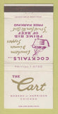Matchbook Cover - The Cart Restaurant Chicago IL 30 Strike