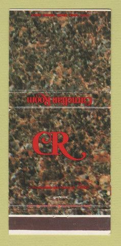 Matchbook Cover - Carnelian Room San Francisco CA WORN BACK 30 Strike