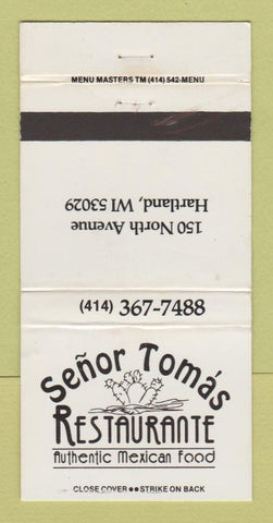 Matchbook Cover - Senor Thoma's Restaurant Hartland WI 30 Strike