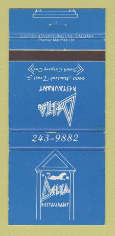 Matchbook Cover - Delta Restaurant Calgary AB 30 Strike