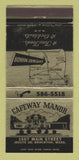 Matchbook Cover - Capeway Manor Brockton MA 30 Strike