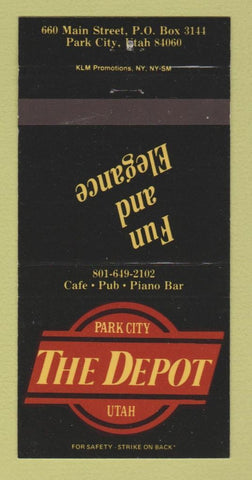 Matchbook Cover - The Depot Park City UT 30 Strike