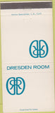 Matchbook Cover - Dresden Room Restaurant Hollywood CA 30 Strike