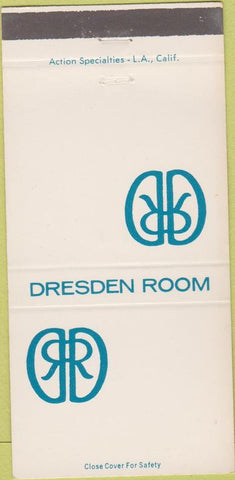 Matchbook Cover - Dresden Room Restaurant Hollywood CA 30 Strike