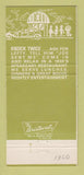 Matchbook Cover - Delrito's Speek Italian Philadelphia PA 30 Strike
