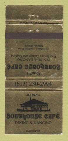 Matchbook Cover - Boathouse Cafe Ottawa ON WEAR 30 Strike