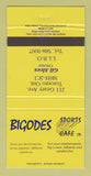 Matchbook Cover - Bigodes Sports Cafe Toronto ON 30 Strike
