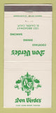 Matchbook Cover - Don Verdes Restaurant El Cajon CA WEAR 30 Strike