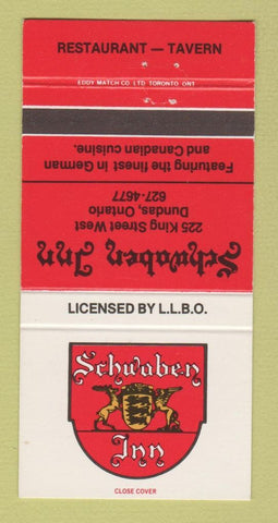 Matchbook Cover - Schwaben Inn Dundas ON 30 Strike