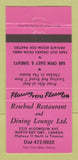 Matchbook Cover - Rosebud Restaurant North Bay ON 30 Strike