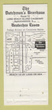 Matchbook Cover - Dutchman's Brauhaus Manahawkin NJ 30 Strike