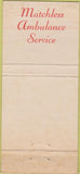 Matchbook Cover - Knee Funeral Home Wilkinsburg PA Memorial 30 Strike