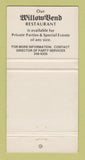 Matchbook Cover - Willow Bend Polo Hunt Club Plano TX 30 Strike
