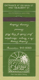 Matchbook Cover - Terrace Steak House 30 Strike