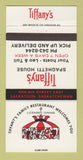Matchbook Cover - Tiffany's Spaghetti House Saskatoon SK 30 Strike