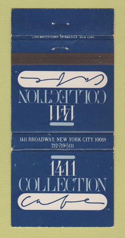 Matchbook Cover - 1411 Collection Cafe New York City WEAR 30 Strike