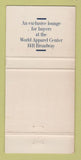 Matchbook Cover - 1411 Collection Cafe New York City WEAR 30 Strike