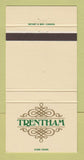 Matchbook Cover - Trentham Restaurant UK England 30 Strike