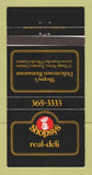 Matchbook Cover - Shopsy's Deli Toronto ON 30 Strike